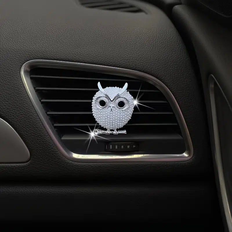 1pc Pearl Owl Car Decoration Car Air Freshener Auto Outlet Perfume Clip Car Aroma Diffuser Car Accessories Auto Ornaments Gifts